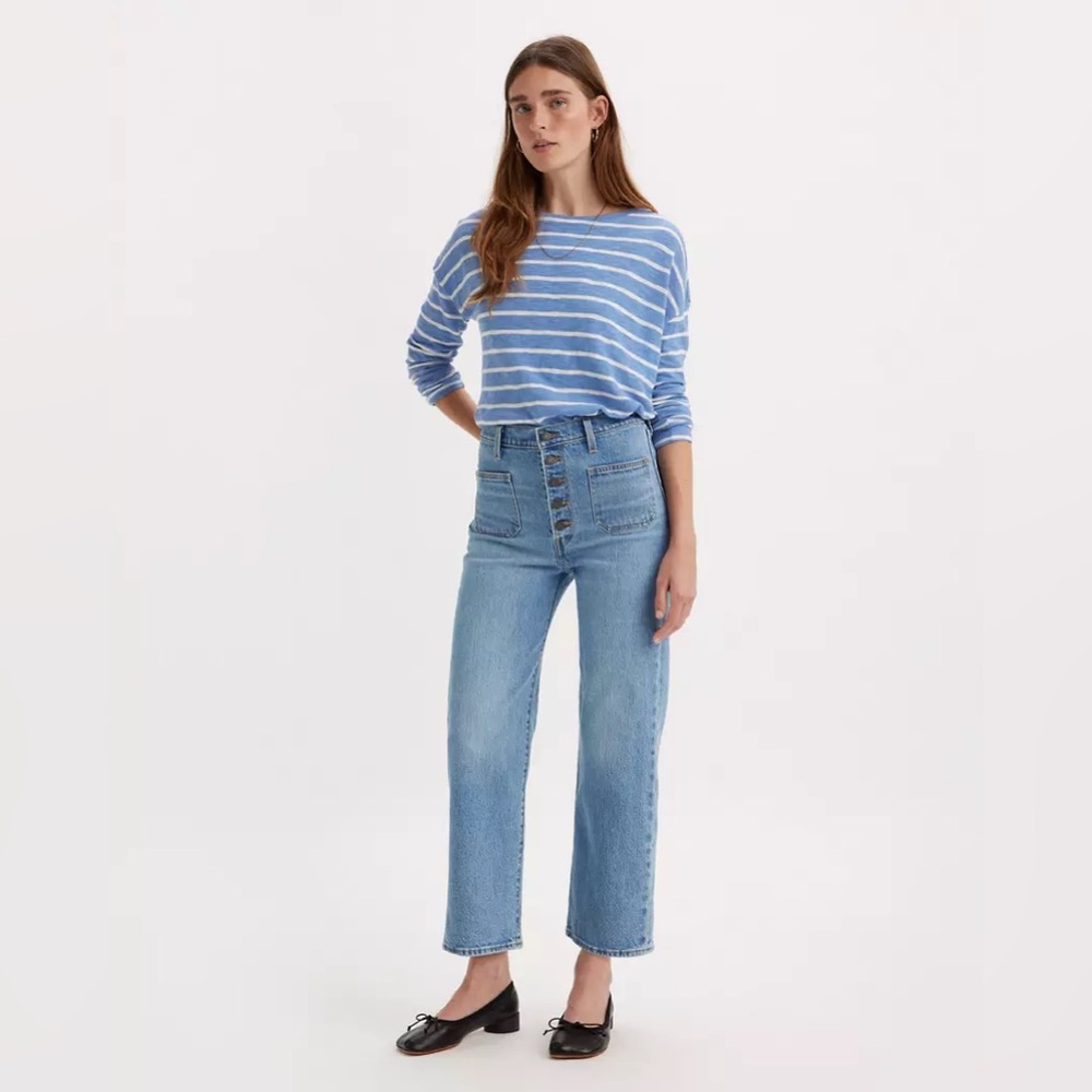 Levi’s Ribcage straight leg Patch Pocket jeans | EUC